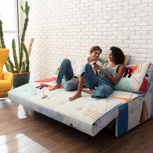 Double best sale futon chair